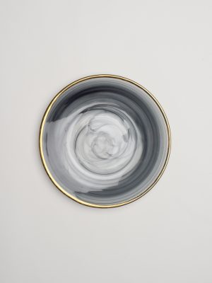 Grey Smoke Salad Plate