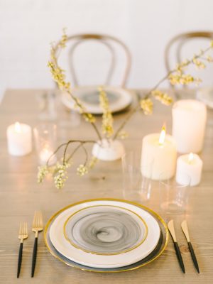 Smoke-Swirl-Glass-Charger-Salad-Plate-Wedding-Elizabeth-Fogarty-Emerson-James-Rental