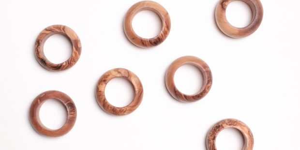 Olive Wood Napkin Ring