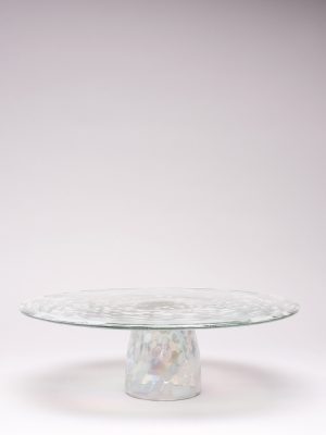 Blown Glass Cake Stand