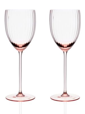 Rose White Wine Glass