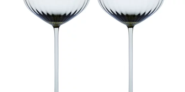 British Green Champagne Coupe